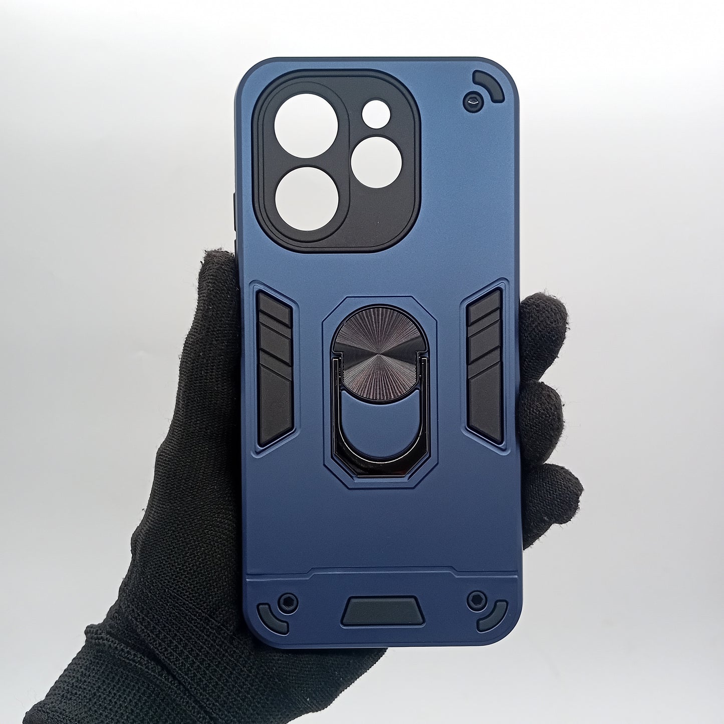 Tecno Spark 30 Hard PC Case with ring holder Shockproof Slim back Cover