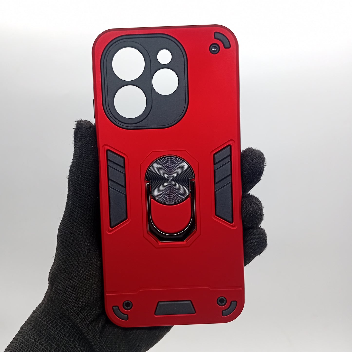 Tecno Spark 30 Hard PC Case with ring holder Shockproof Slim back Cover