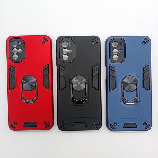 Motorola G22 Hard PC Case with ring holder Shockproof Slim back Cover