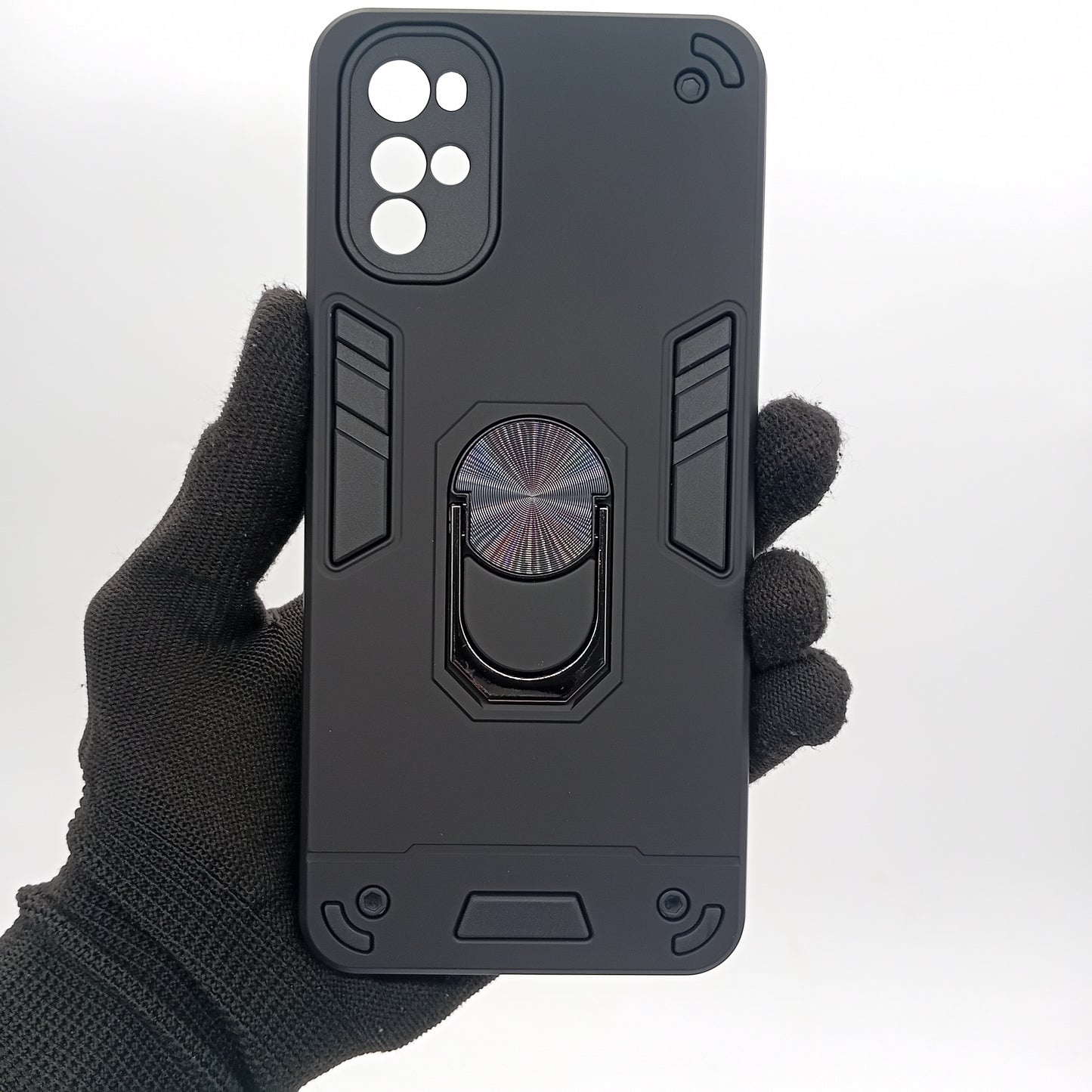 Motorola G22 Hard PC Case with ring holder Shockproof Slim back Cover