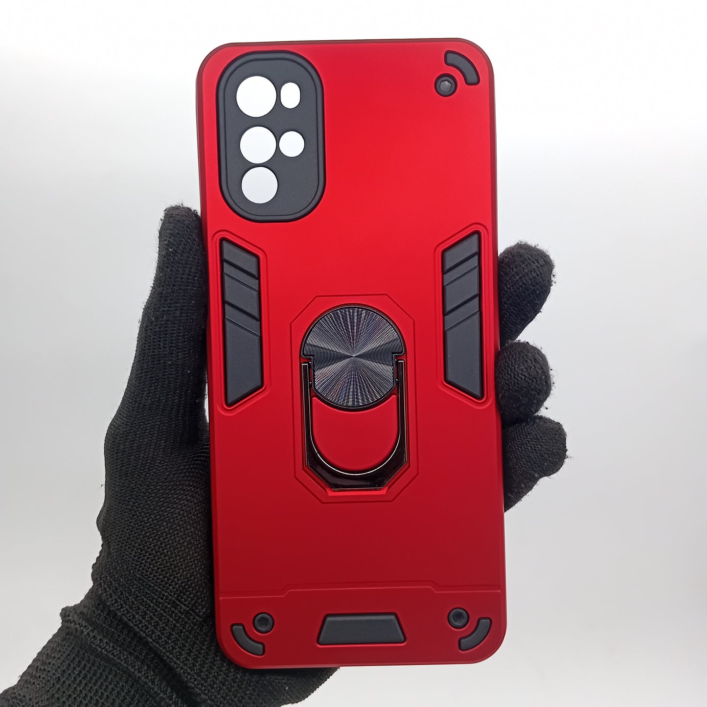 Motorola G22 Hard PC Case with ring holder Shockproof Slim back Cover