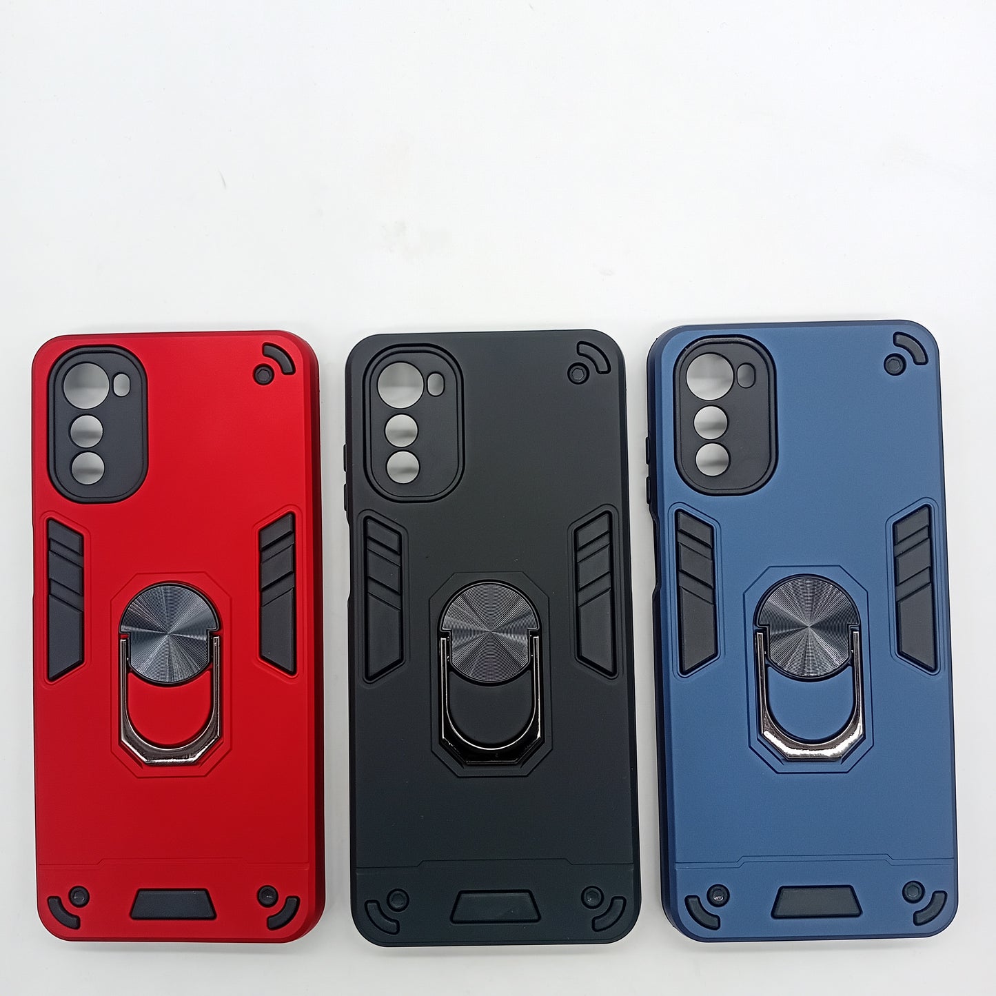 Motorola E32 Hard PC Case with ring holder Shockproof Slim back Cover