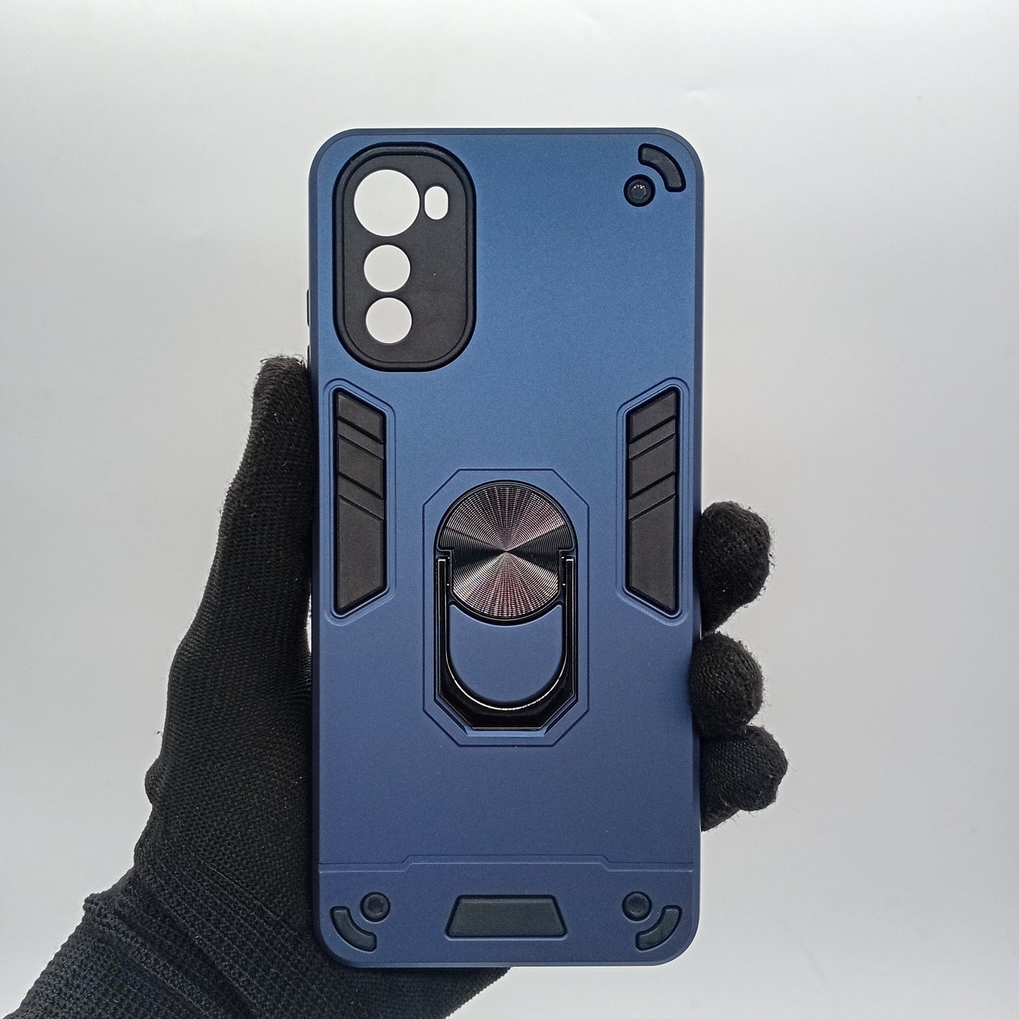 Motorola E32 Hard PC Case with ring holder Shockproof Slim back Cover