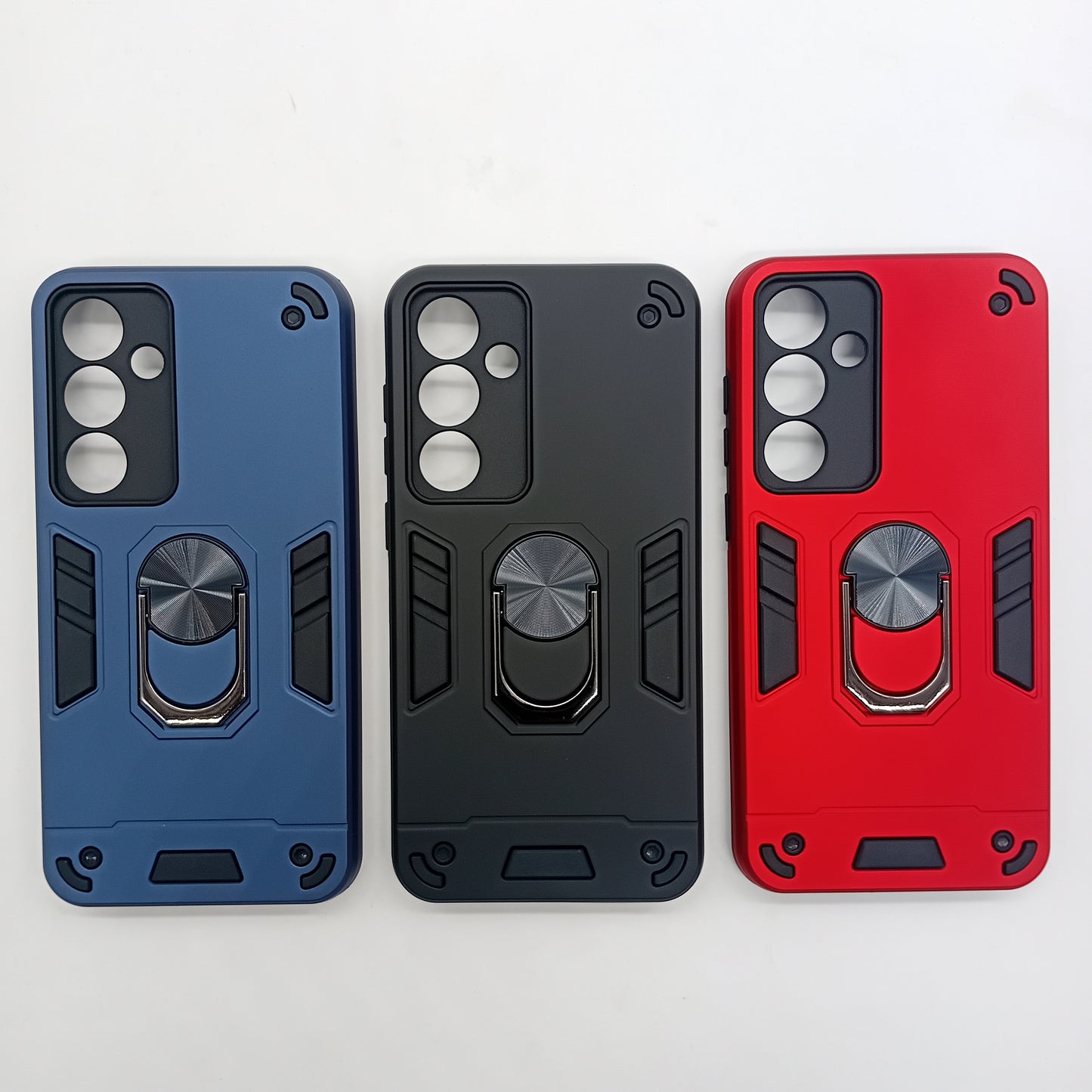 Samsung S24 FE Hard PC Case with ring holder Shockproof Slim back Cover