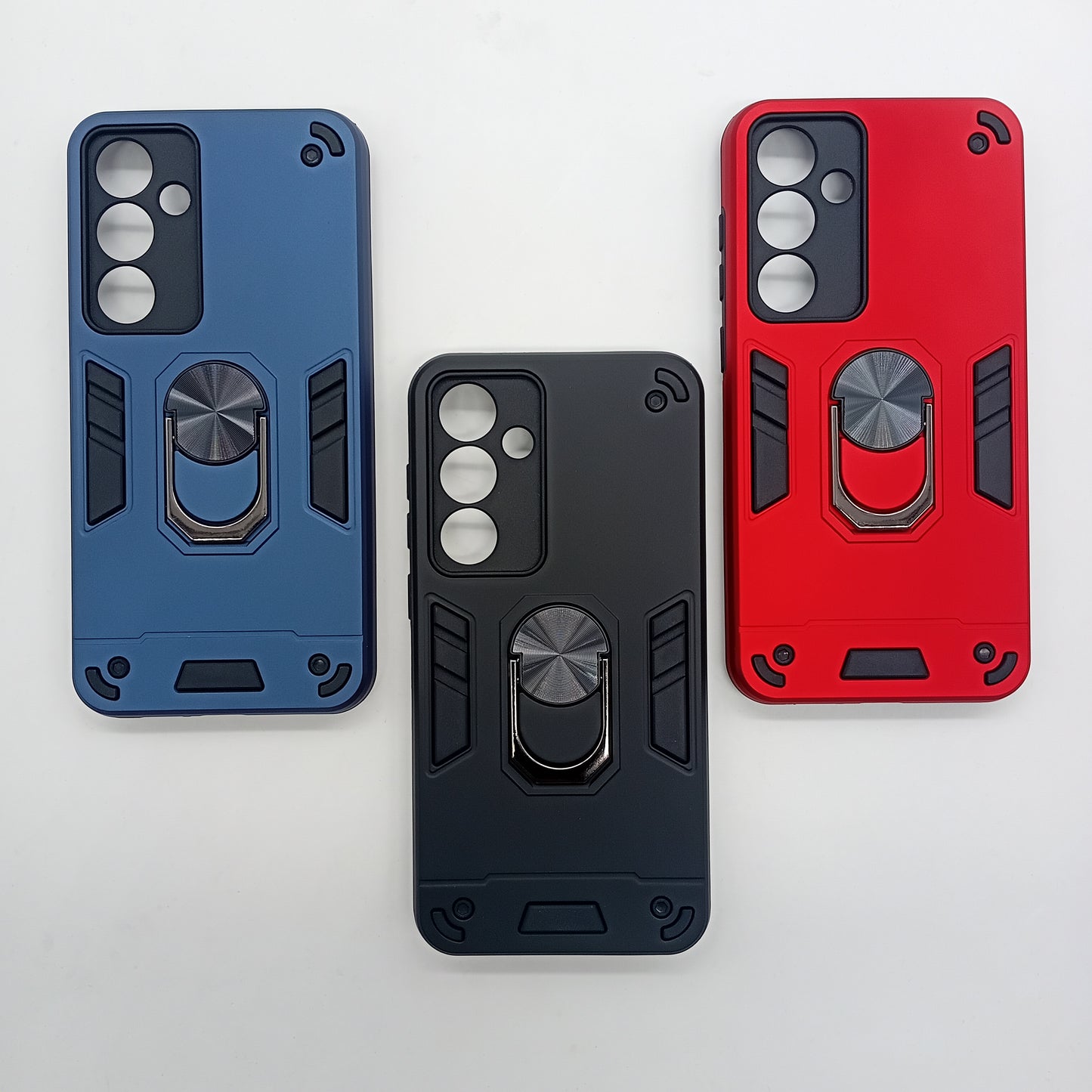 Samsung S24 FE Hard PC Case with ring holder Shockproof Slim back Cover