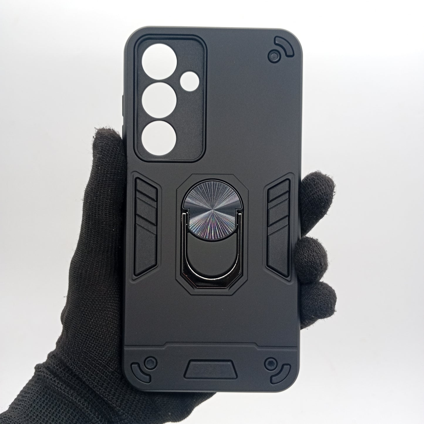 Samsung S24 FE Hard PC Case with ring holder Shockproof Slim back Cover