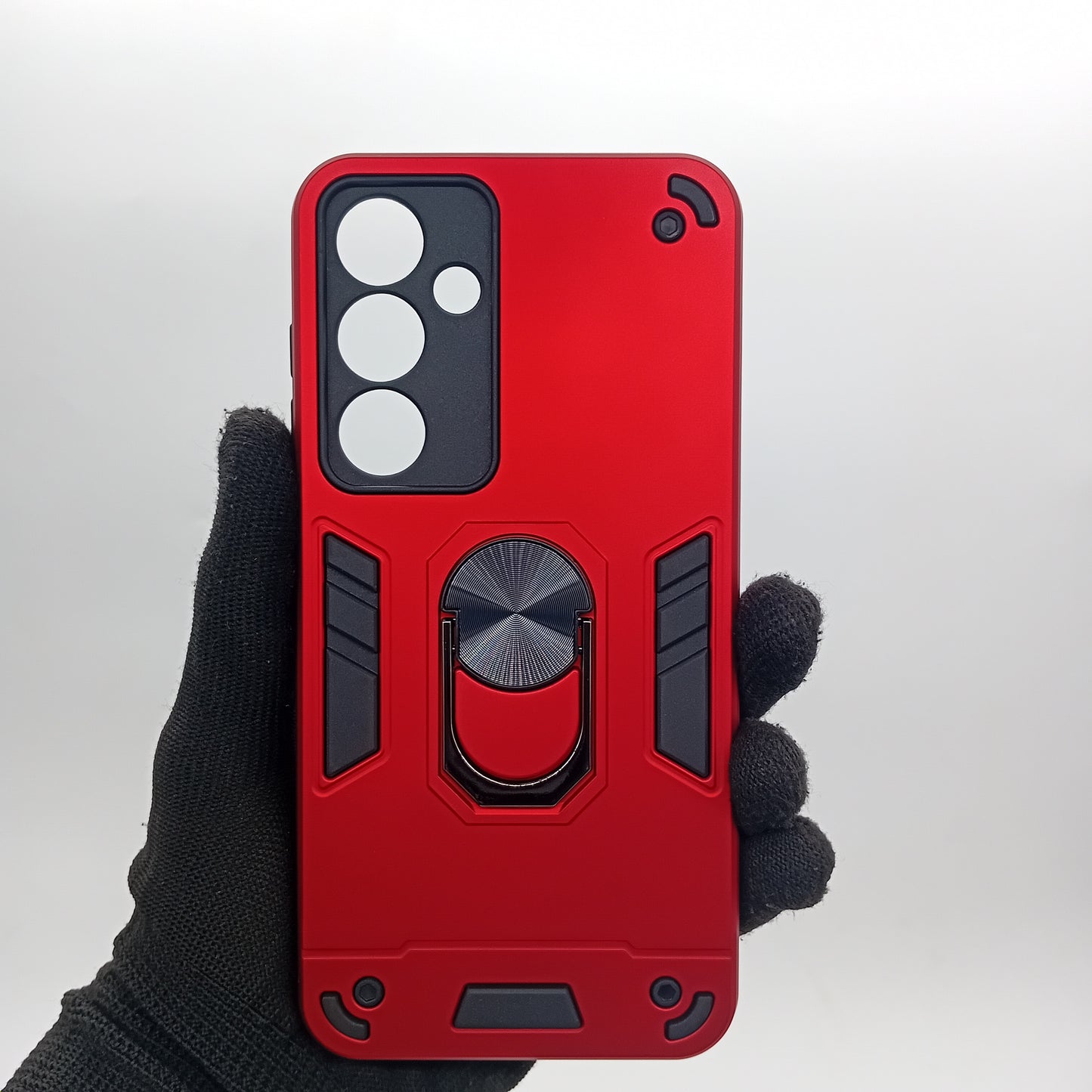 Samsung S24 FE Hard PC Case with ring holder Shockproof Slim back Cover