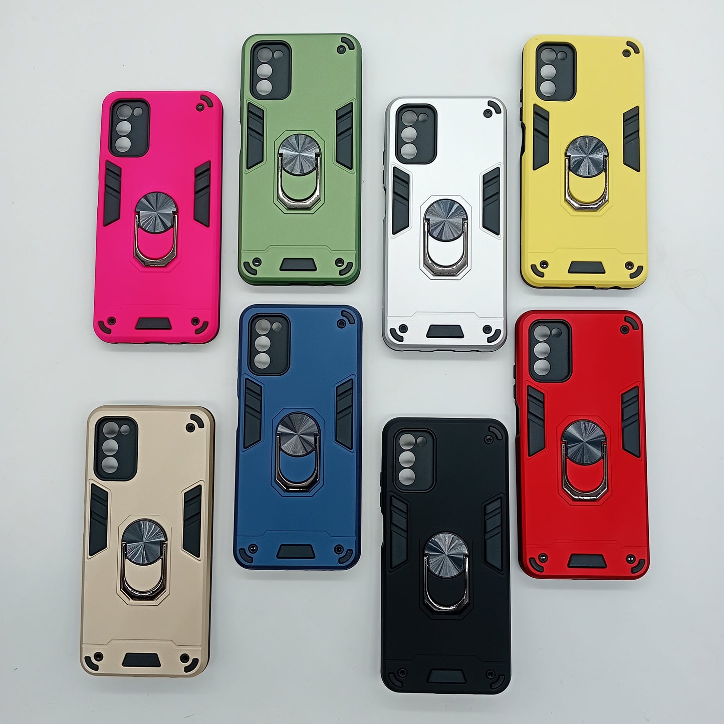 Samsung A03s Hard PC Case with ring holder Shockproof Slim back Cover