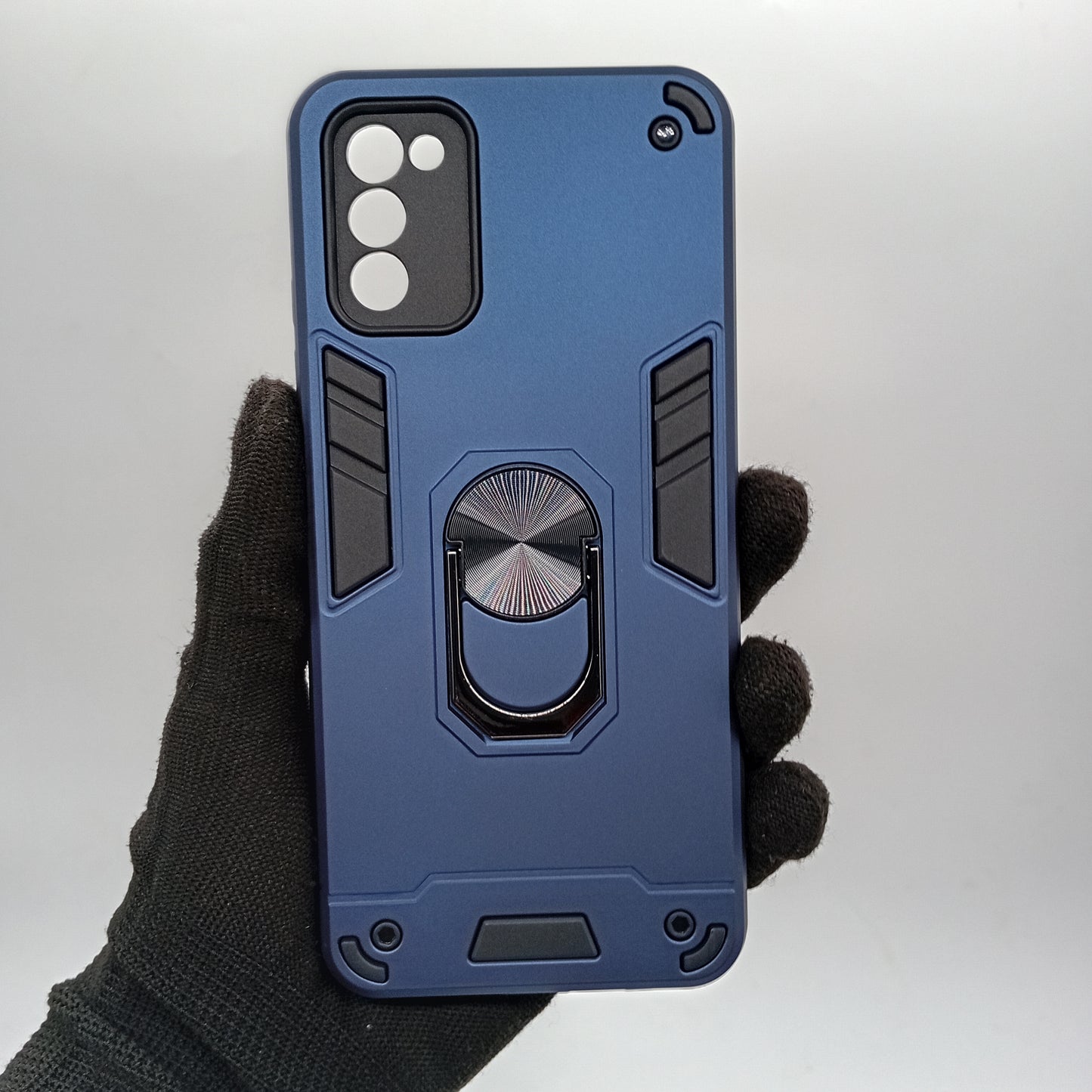 Samsung A03s Hard PC Case with ring holder Shockproof Slim back Cover