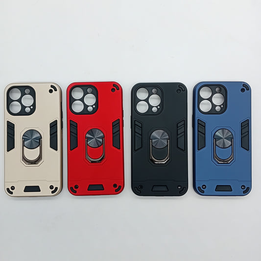 iPhone 14 Pro Max Hard PC Case with ring holder Shockproof Slim back Cover