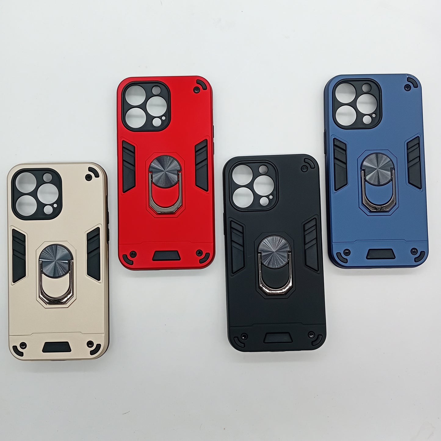 iPhone 14 Pro Max Hard PC Case with ring holder Shockproof Slim back Cover