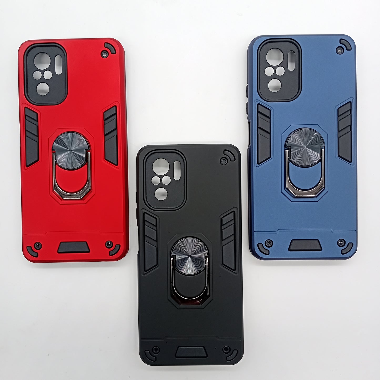 Redmi Note 10 Hard PC Case with ring holder Shockproof Slim back Cover