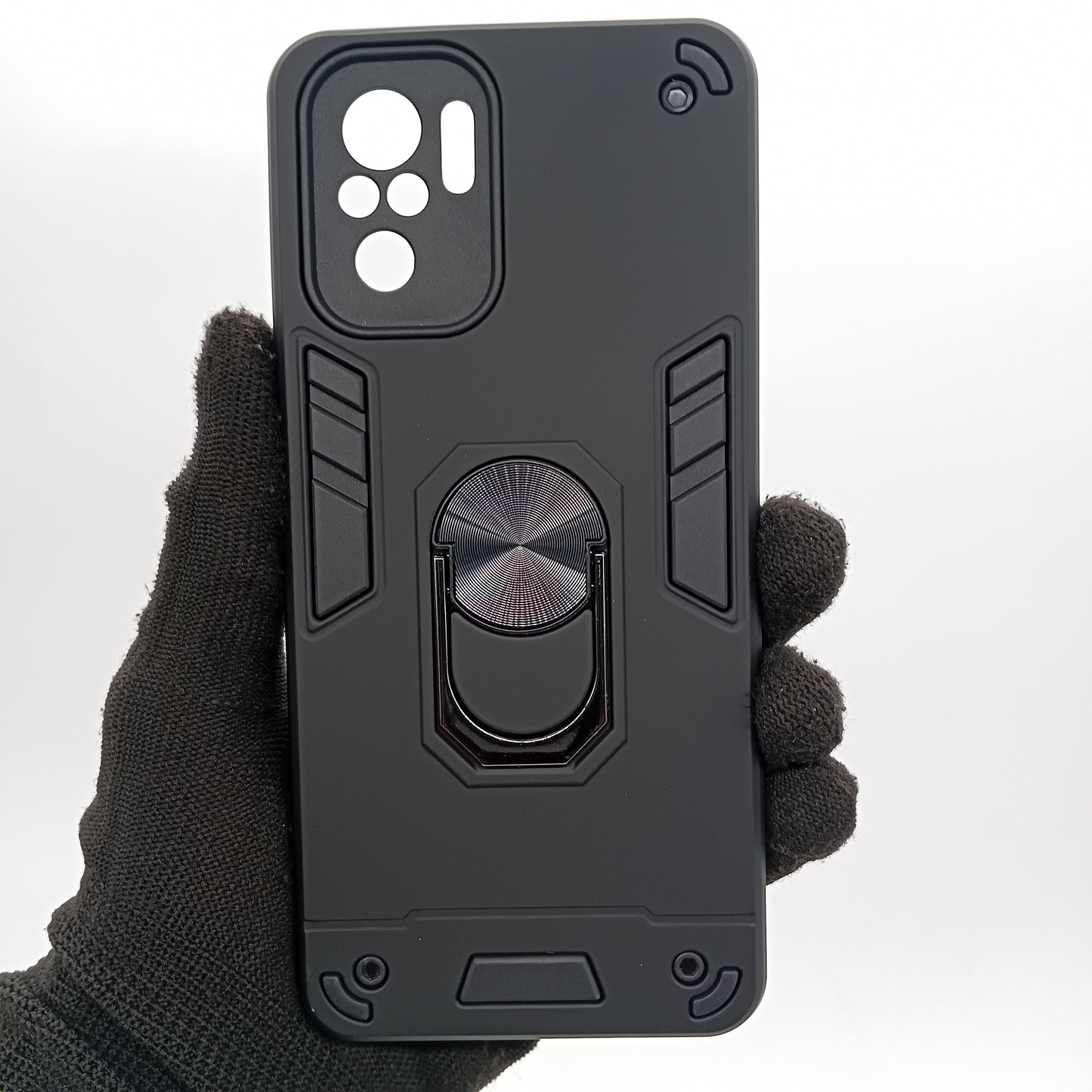 Redmi Note 10 Hard PC Case with ring holder Shockproof Slim back Cover