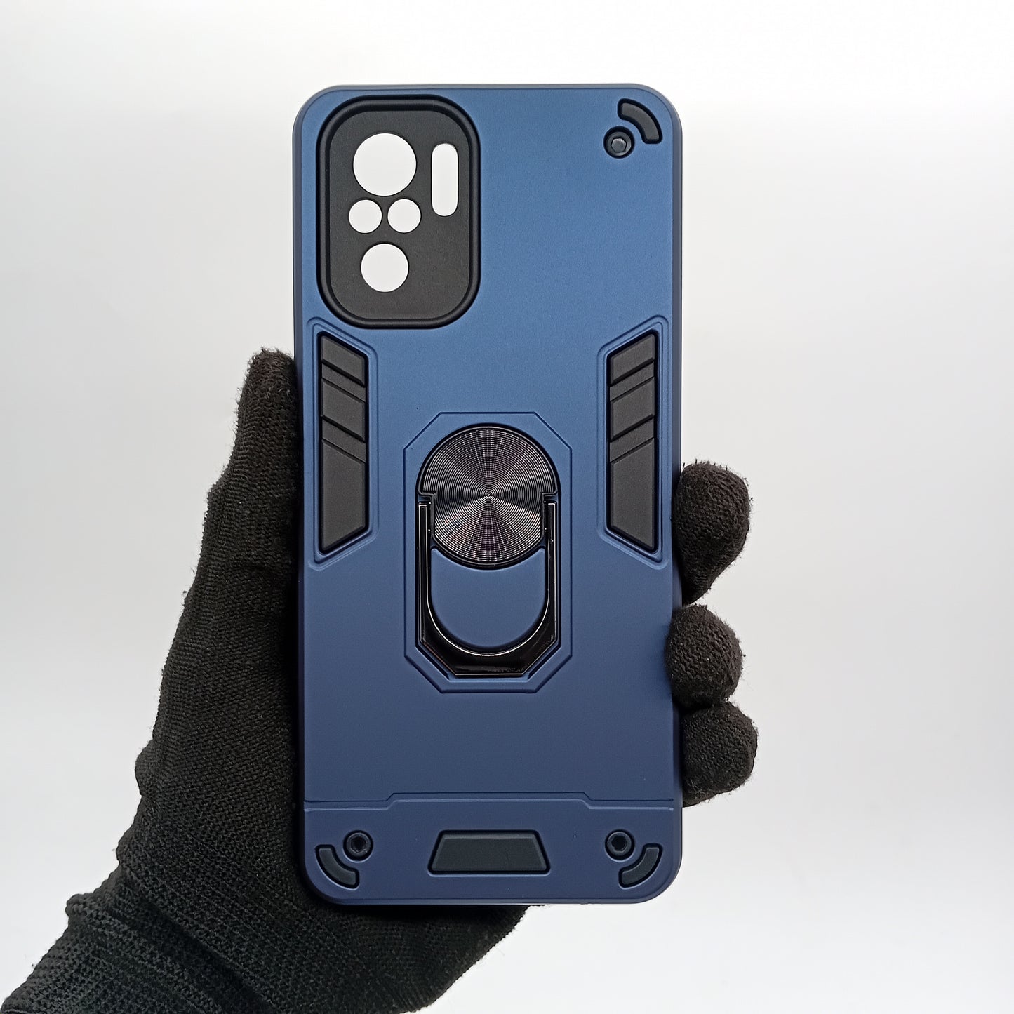 Redmi Note 10 Hard PC Case with ring holder Shockproof Slim back Cover