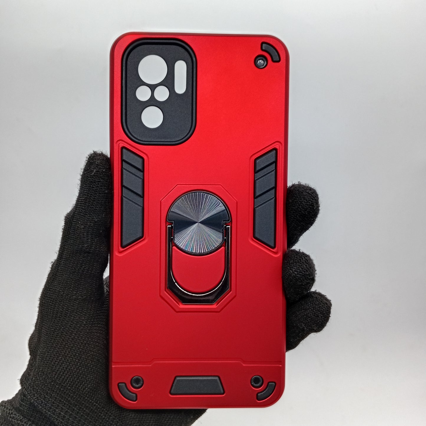 Redmi Note 10 Hard PC Case with ring holder Shockproof Slim back Cover