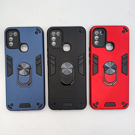 infinix Smart 5 Hard PC Case with ring holder Shockproof Slim back Cover