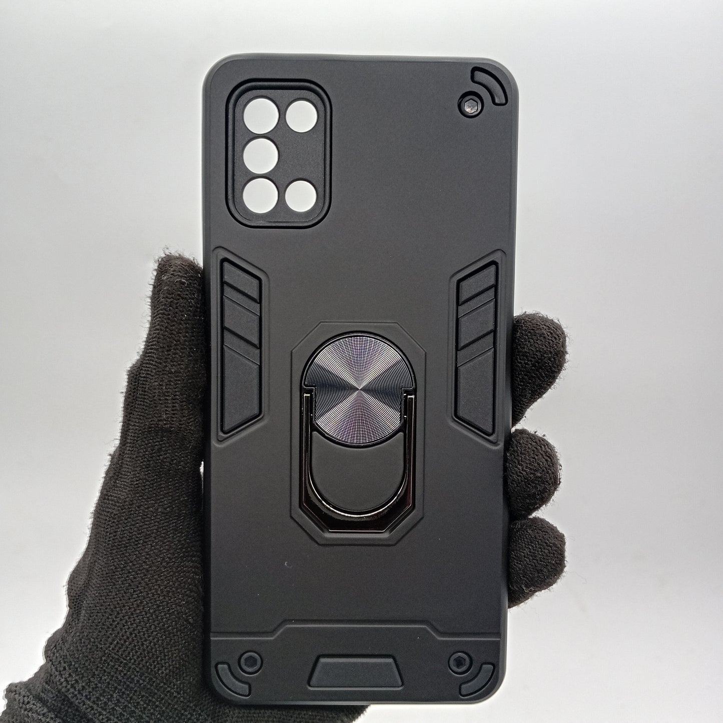 Samsung A31 Hard PC Case with ring holder Shockproof Slim back Cover