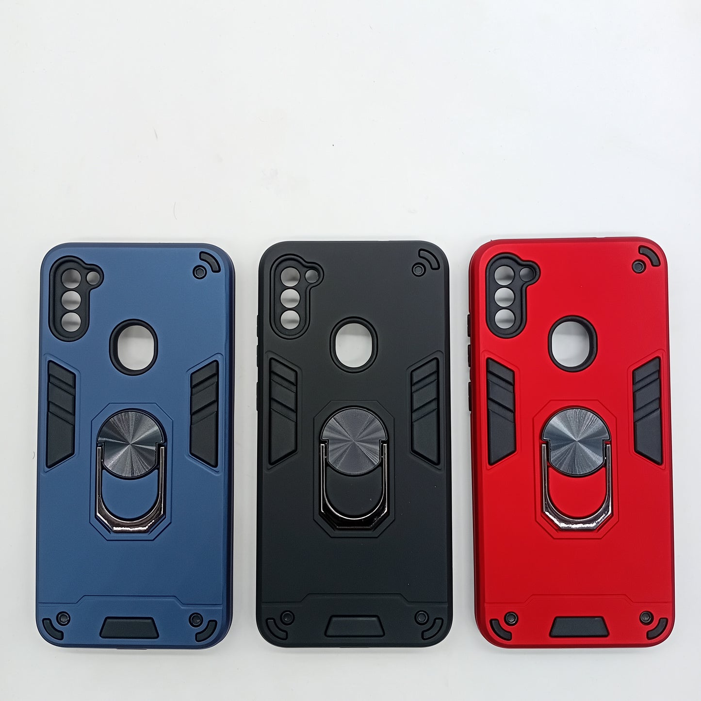 Samsung A11 / M11 Hard PC Case with ring holder Shockproof Slim back Cover