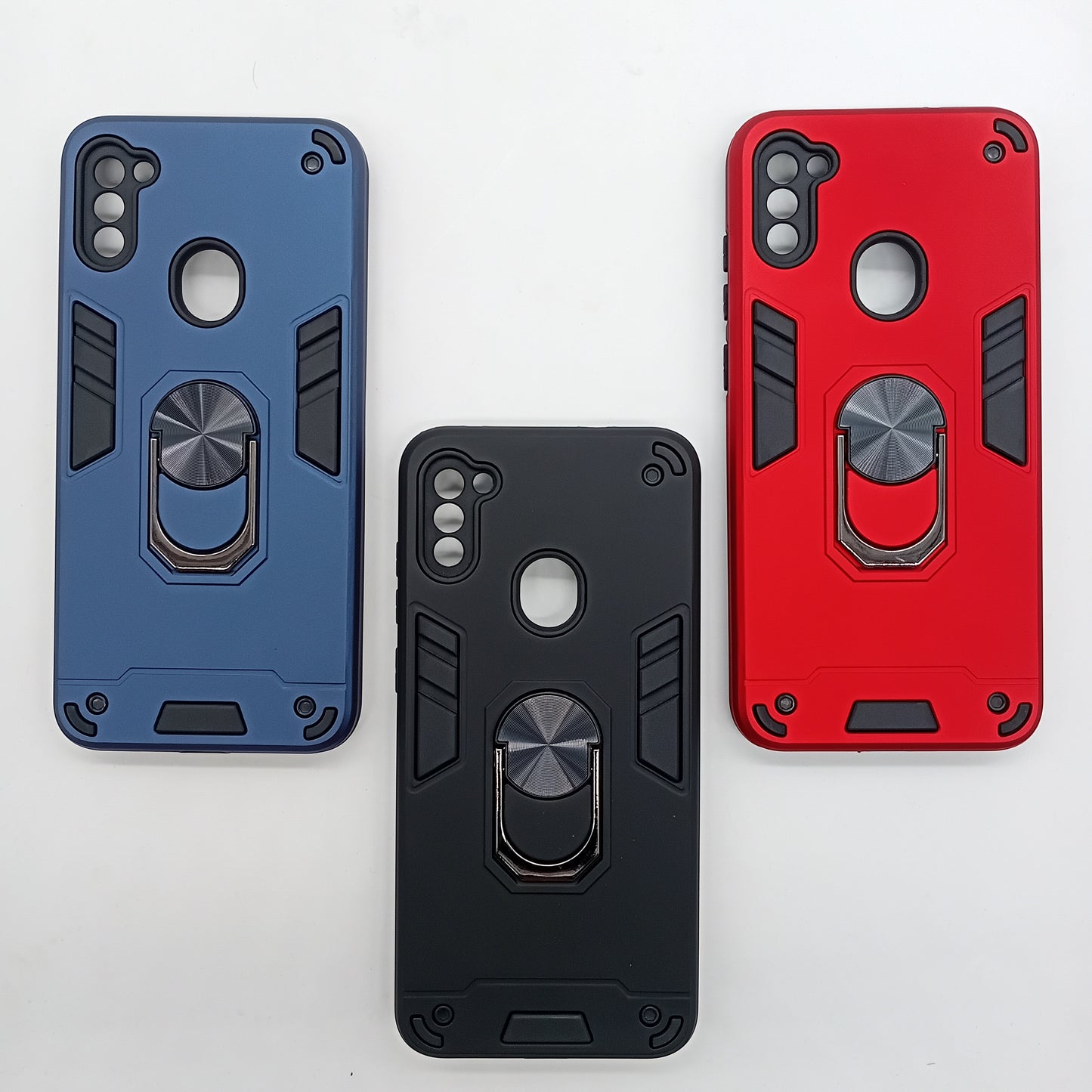 Samsung A11 / M11 Hard PC Case with ring holder Shockproof Slim back Cover