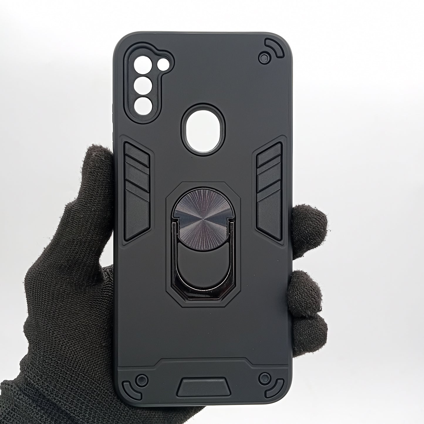 Samsung A11 / M11 Hard PC Case with ring holder Shockproof Slim back Cover