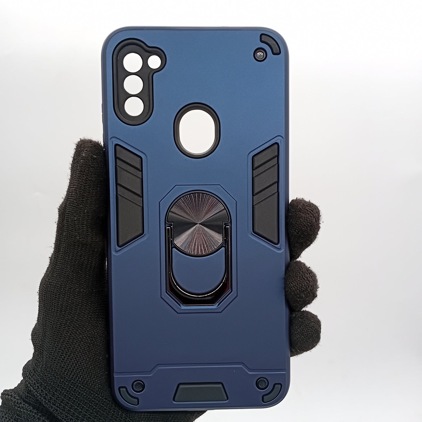 Samsung A11 / M11 Hard PC Case with ring holder Shockproof Slim back Cover