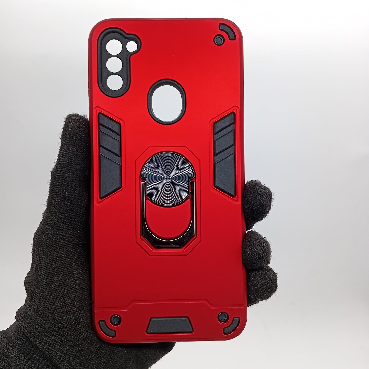 Samsung A11 / M11 Hard PC Case with ring holder Shockproof Slim back Cover