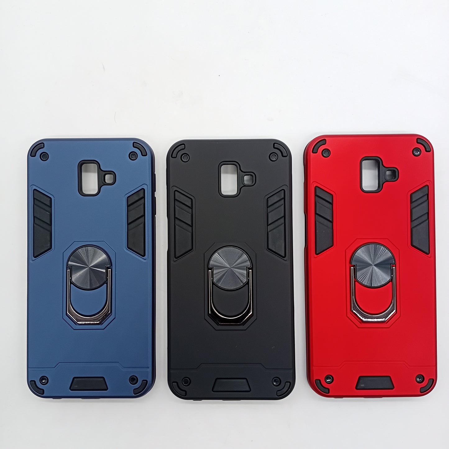 Samsung J6 Plus Hard PC Case with ring holder Shockproof Slim back Cover