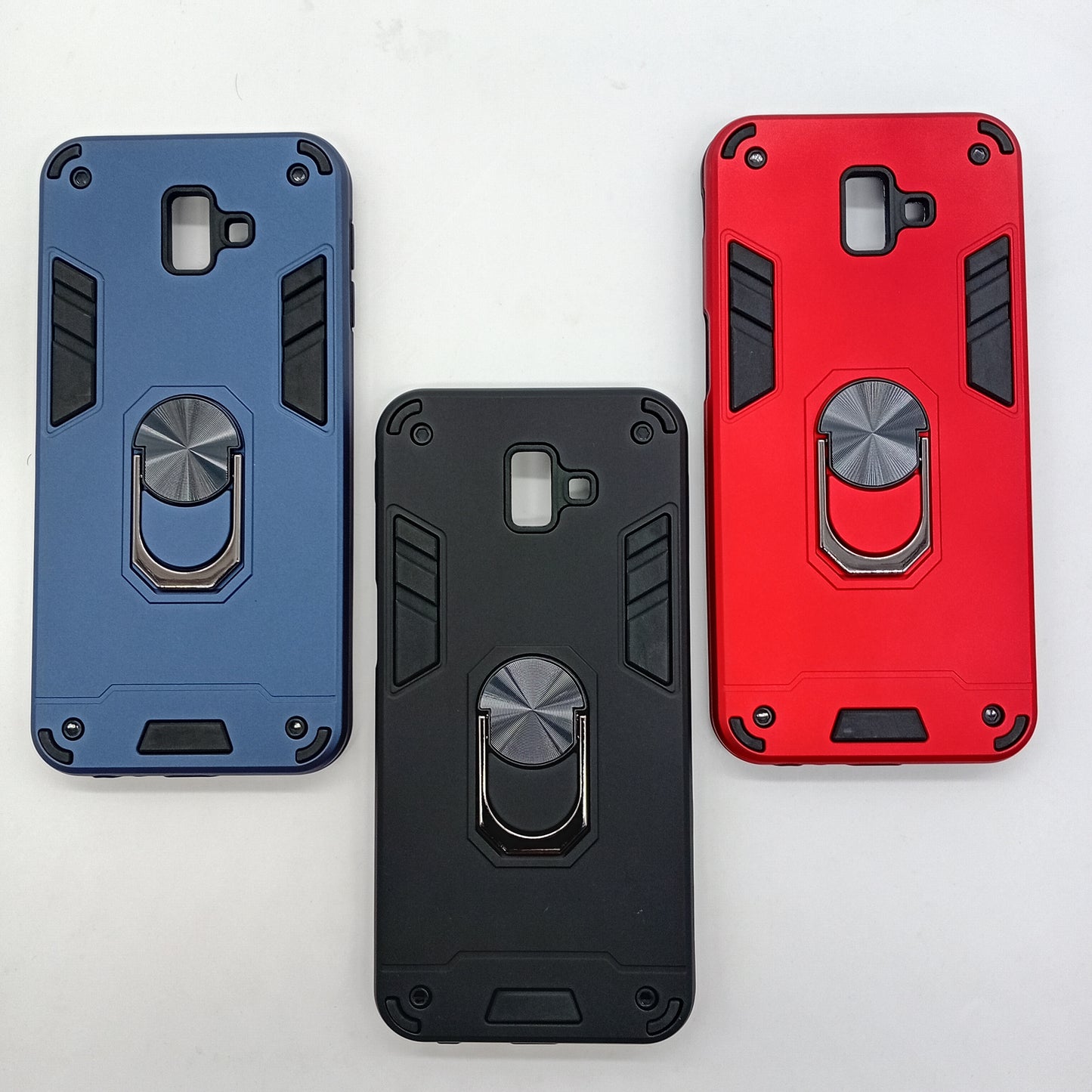 Samsung J6 Plus Hard PC Case with ring holder Shockproof Slim back Cover