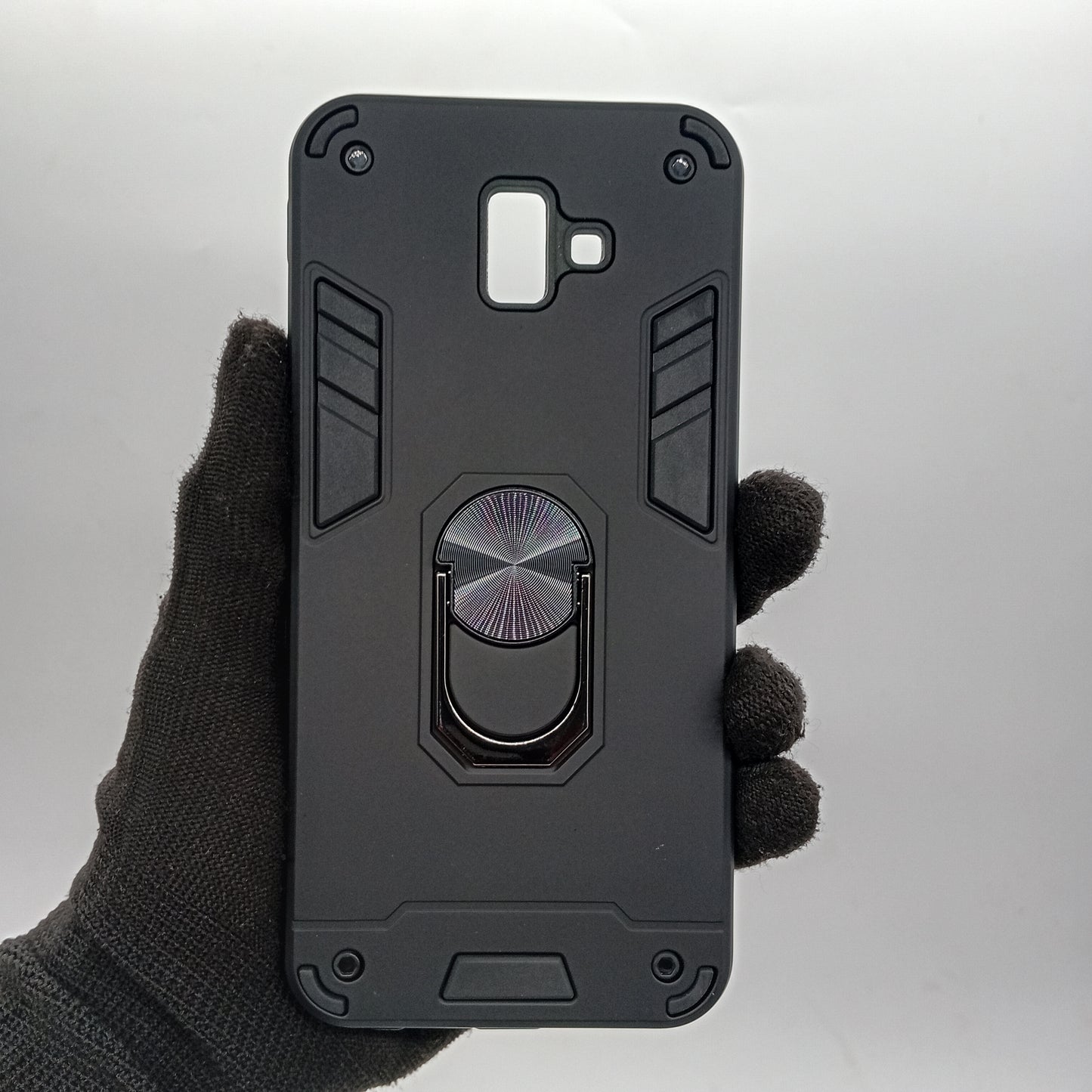 Samsung J6 Plus Hard PC Case with ring holder Shockproof Slim back Cover