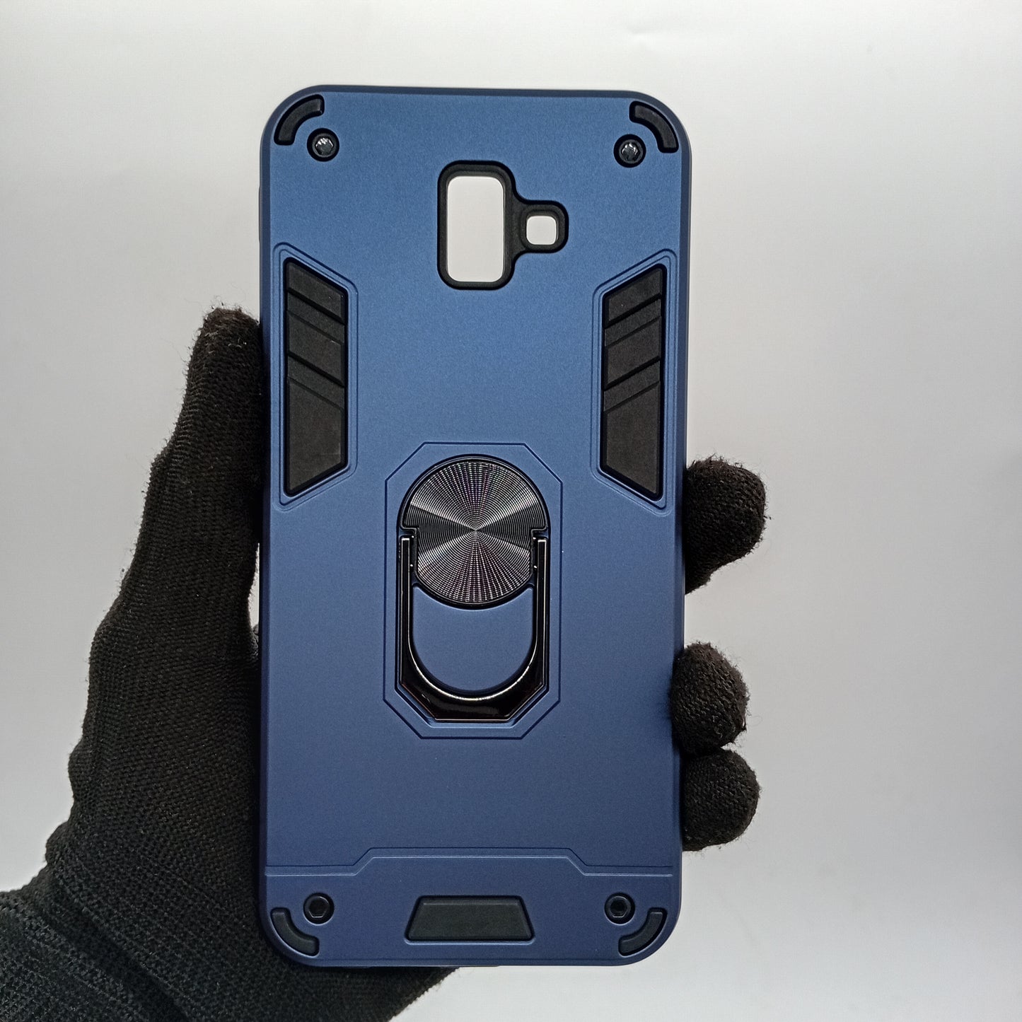 Samsung J6 Plus Hard PC Case with ring holder Shockproof Slim back Cover