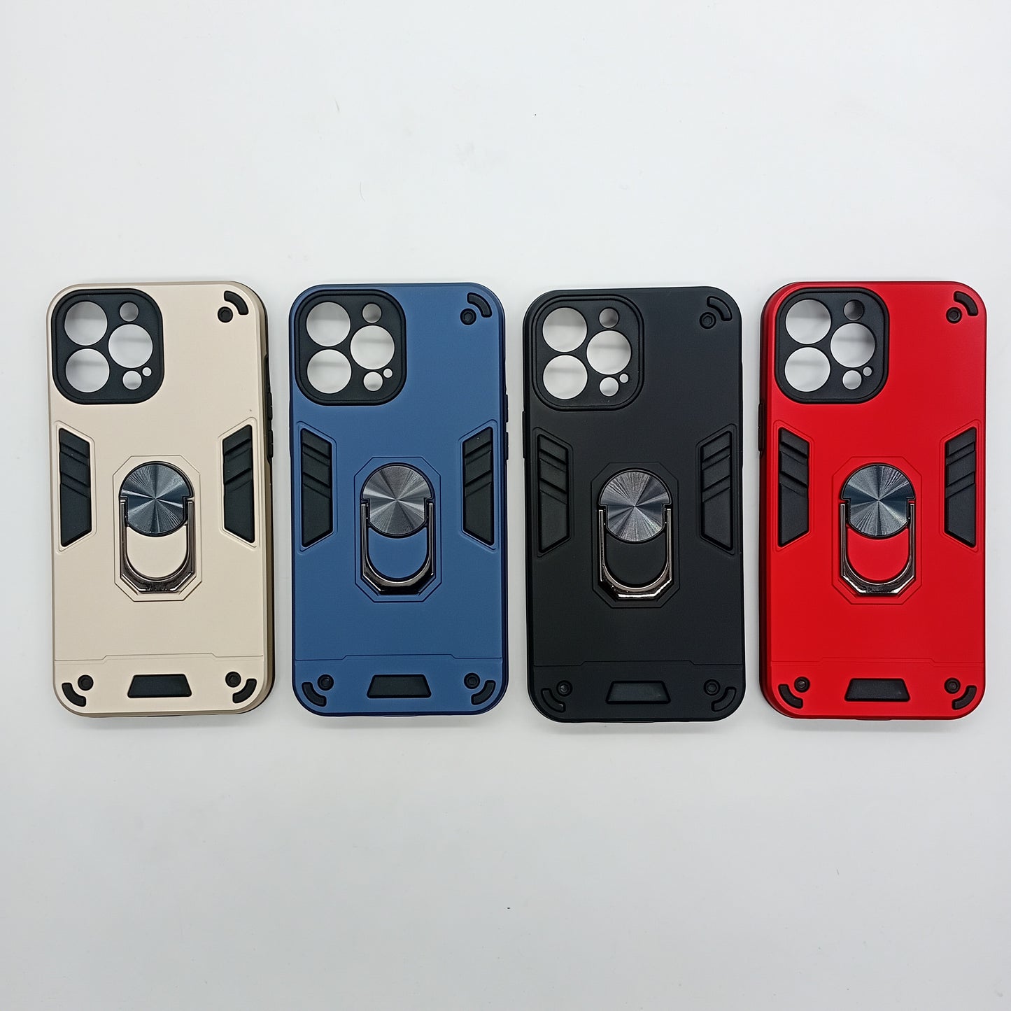 iPhone 13 Pro Max Hard PC Case with ring holder Shockproof Slim back Cover