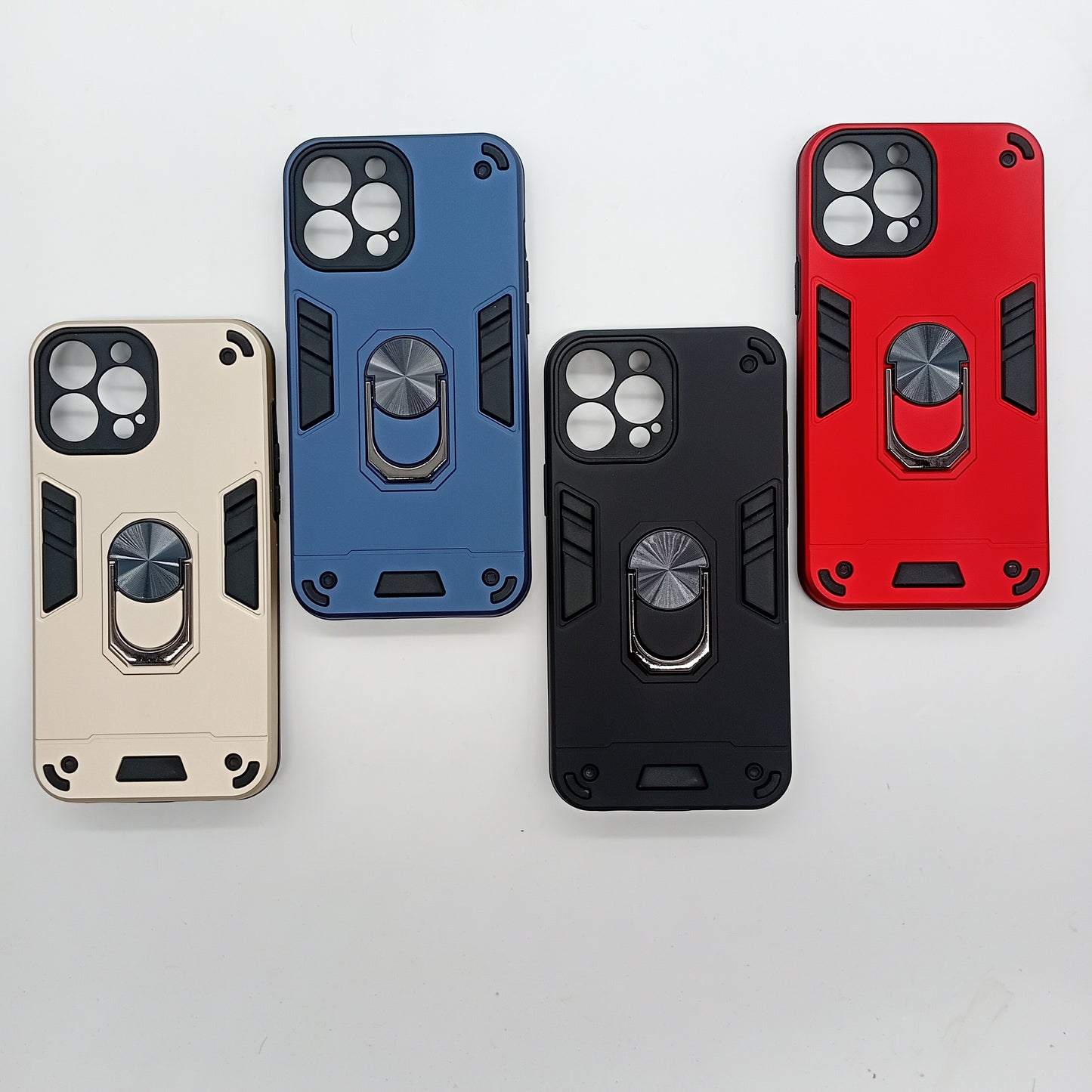 iPhone 13 Pro Max Hard PC Case with ring holder Shockproof Slim back Cover