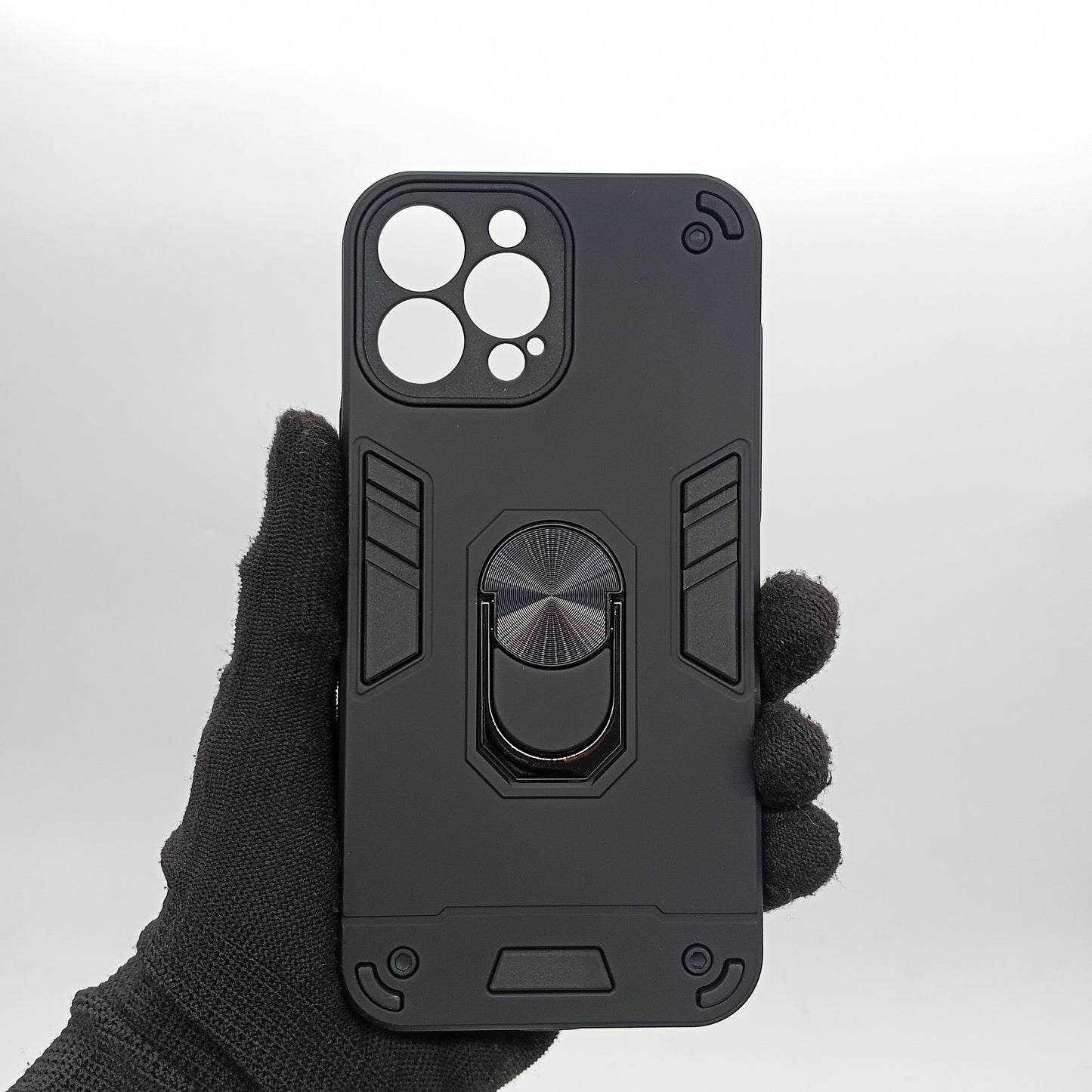 iPhone 13 Pro Max Hard PC Case with ring holder Shockproof Slim back Cover