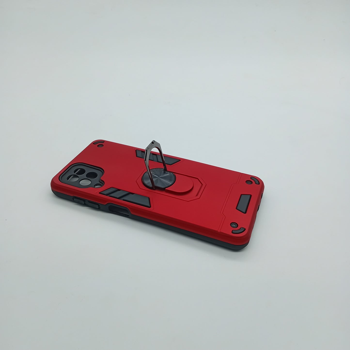 Samsung A12 Hard PC Case with ring holder Shockproof Slim back Cover