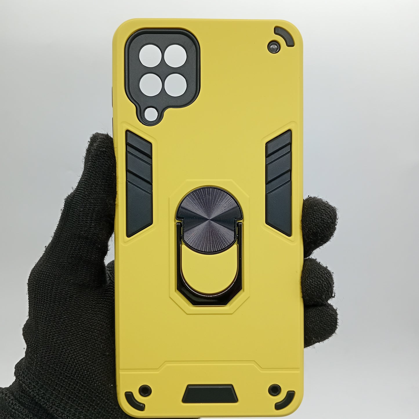 Samsung A12 Hard PC Case with ring holder Shockproof Slim back Cover