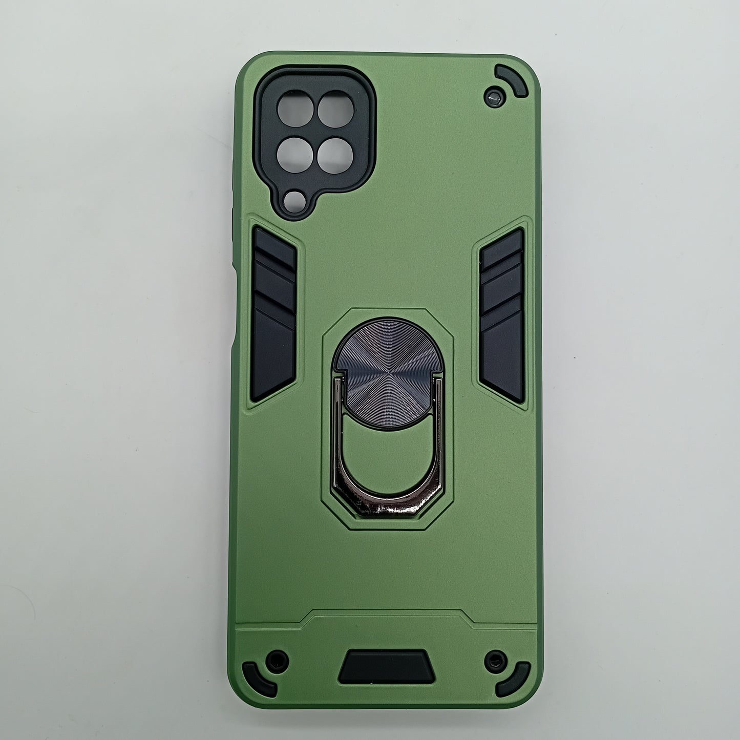 Samsung A12 Hard PC Case with ring holder Shockproof Slim back Cover