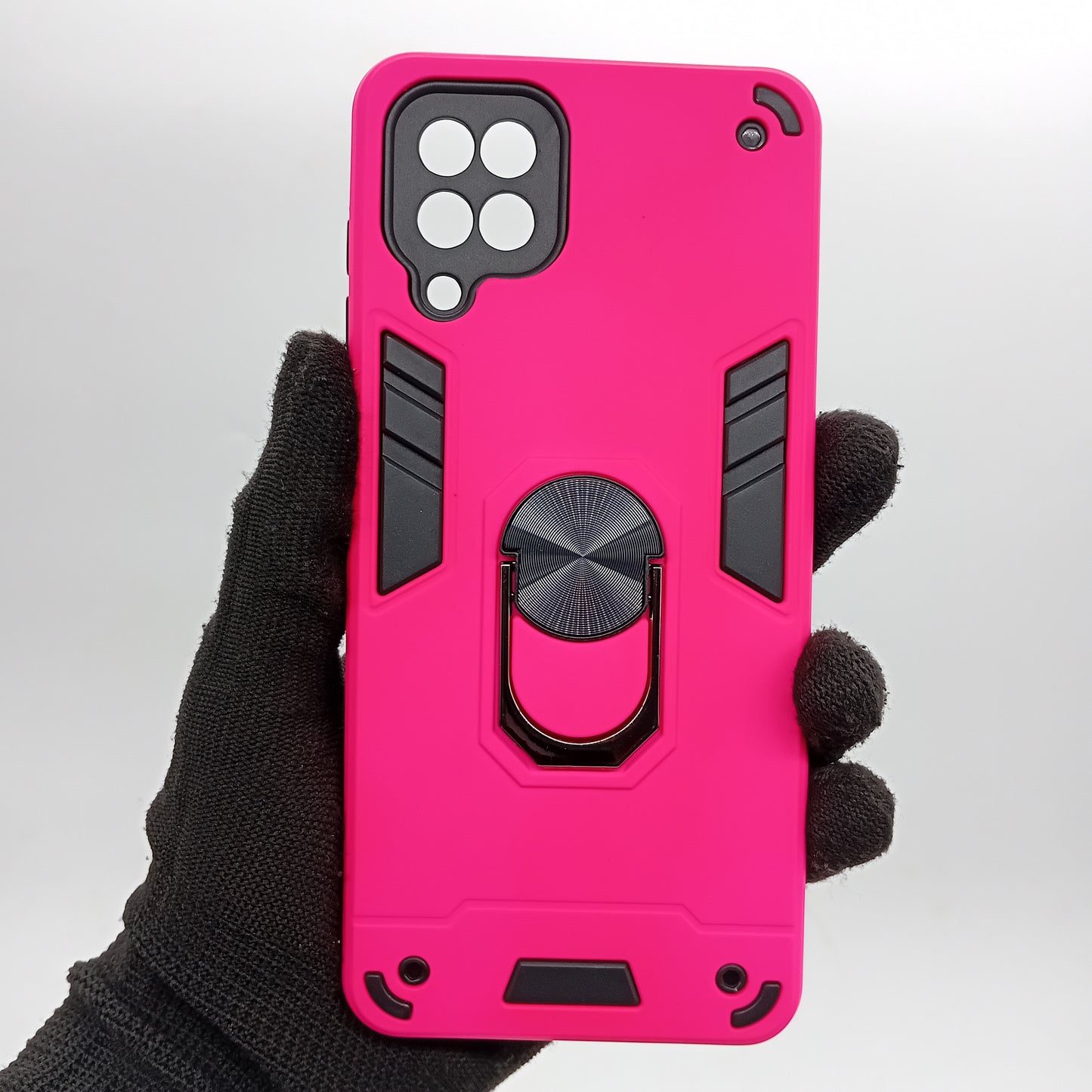 Samsung A12 Hard PC Case with ring holder Shockproof Slim back Cover