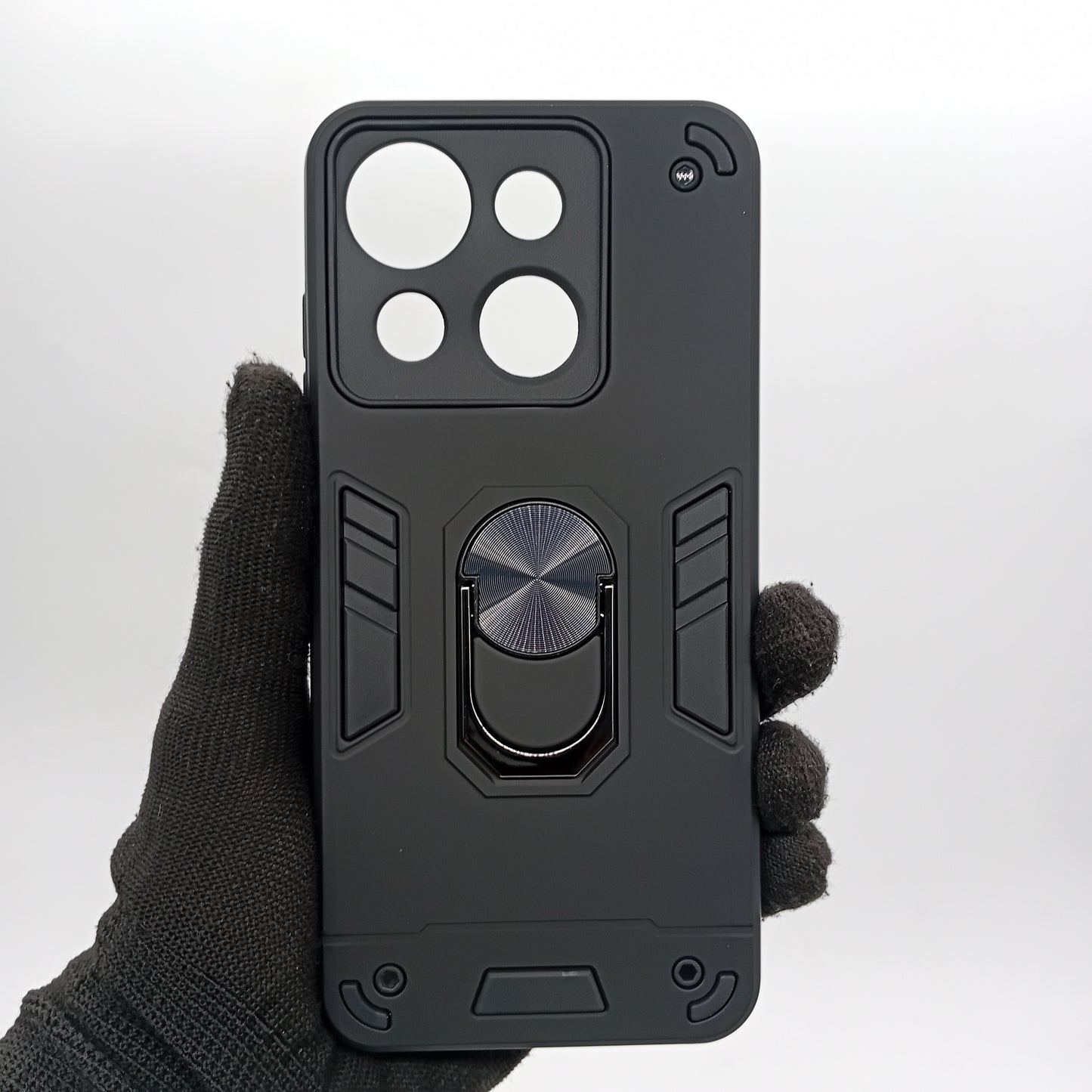 itel A50c Hard PC Case with ring holder Shockproof Slim back Cover