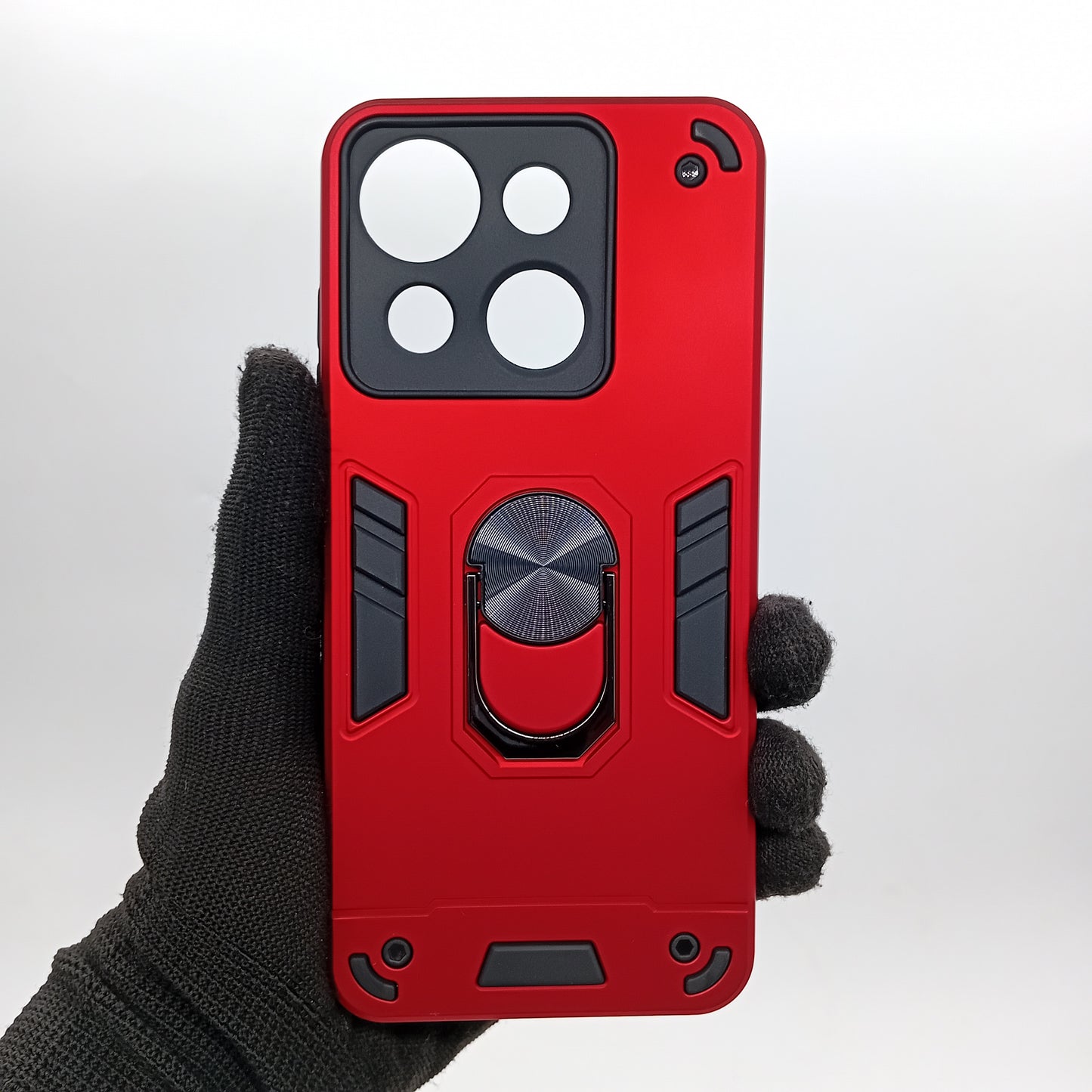 itel A50c Hard PC Case with ring holder Shockproof Slim back Cover