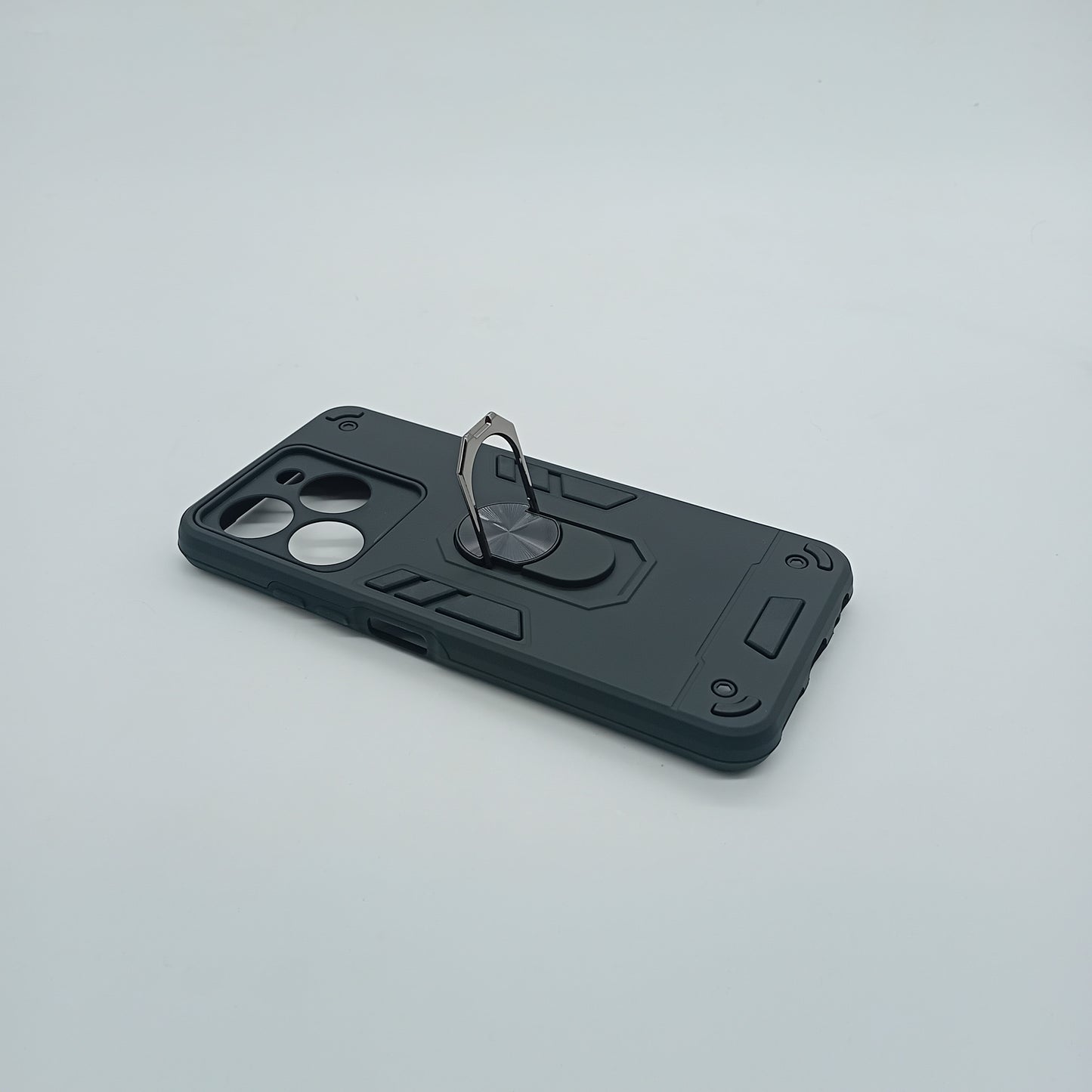 itel A70 Hard PC Case with ring holder Shockproof Slim back Cover