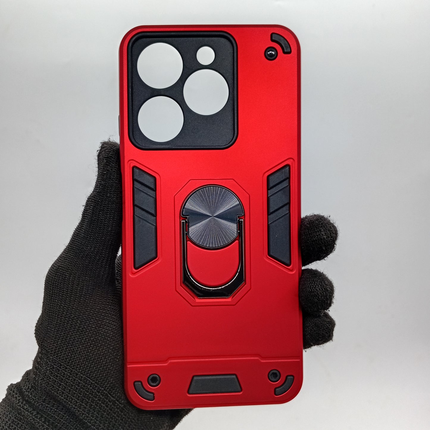 itel A70 Hard PC Case with ring holder Shockproof Slim back Cover