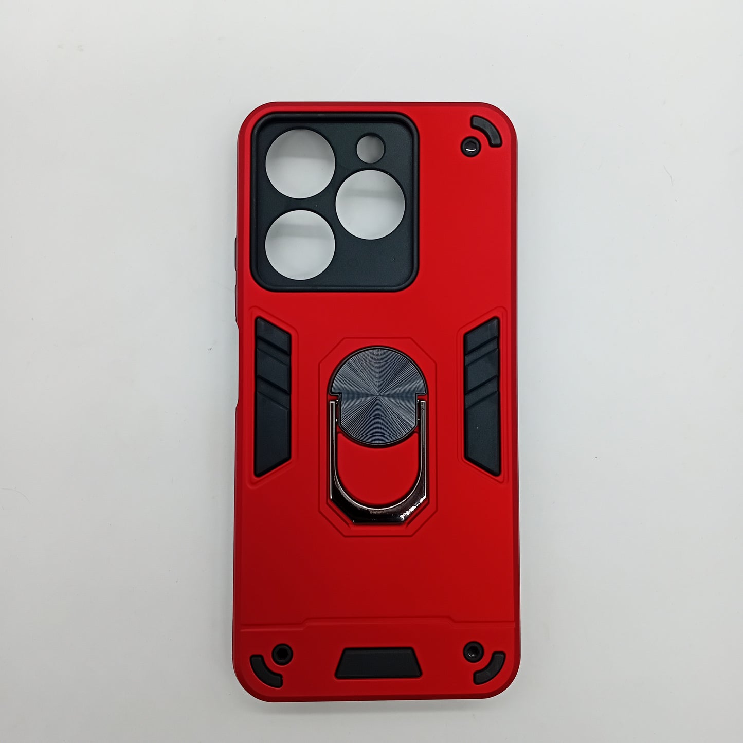 itel A70 Hard PC Case with ring holder Shockproof Slim back Cover