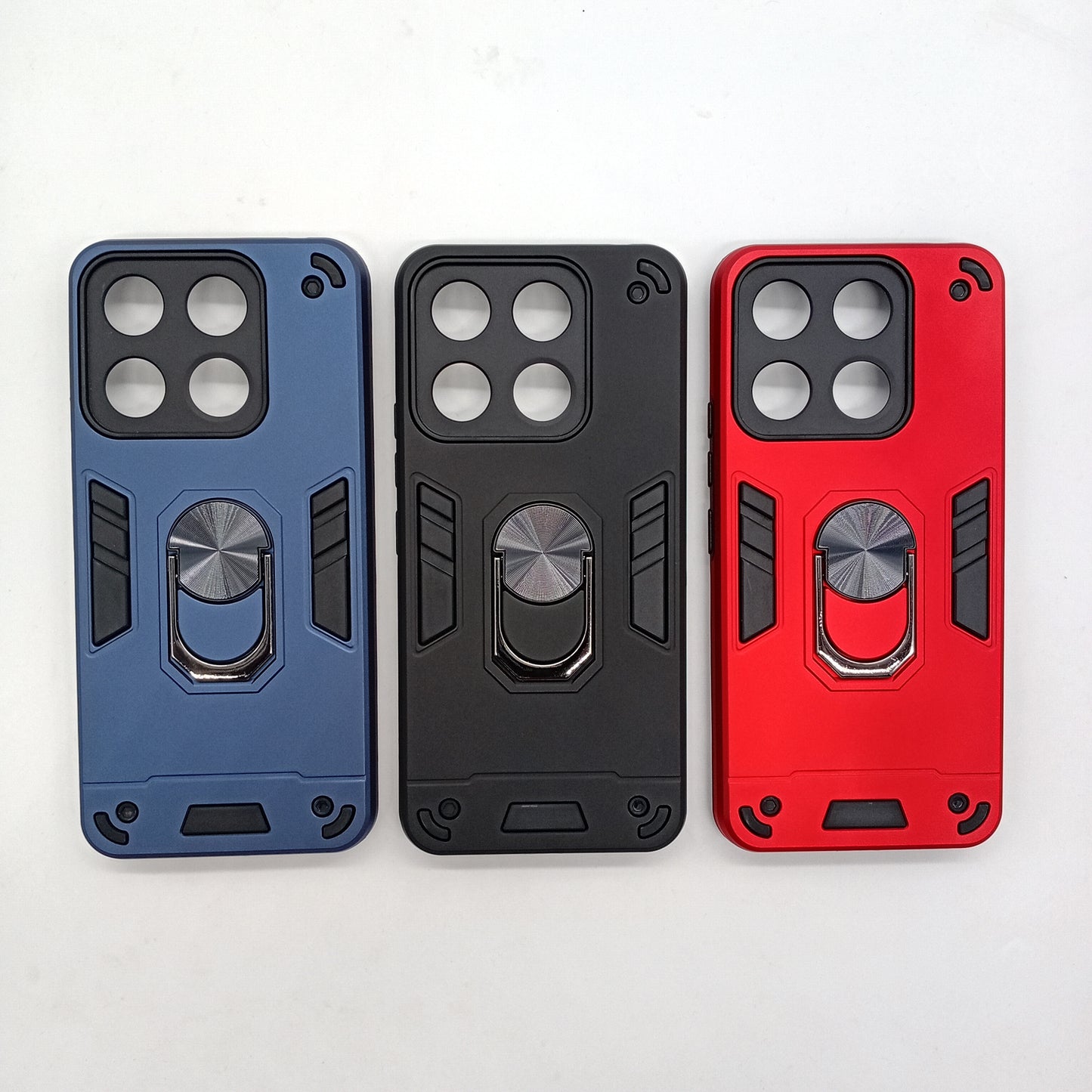 itel A60s Hard PC Case with ring holder Shockproof Slim back Cover