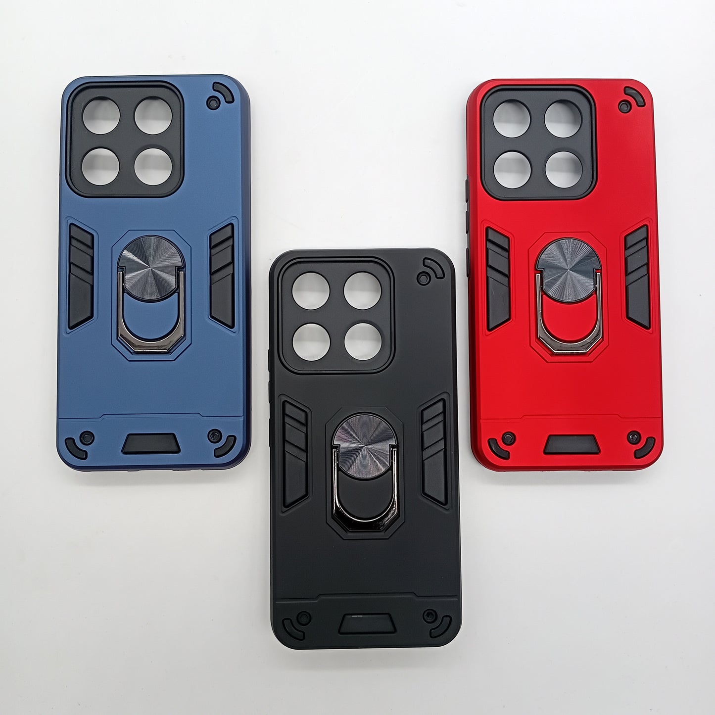 itel A60s Hard PC Case with ring holder Shockproof Slim back Cover