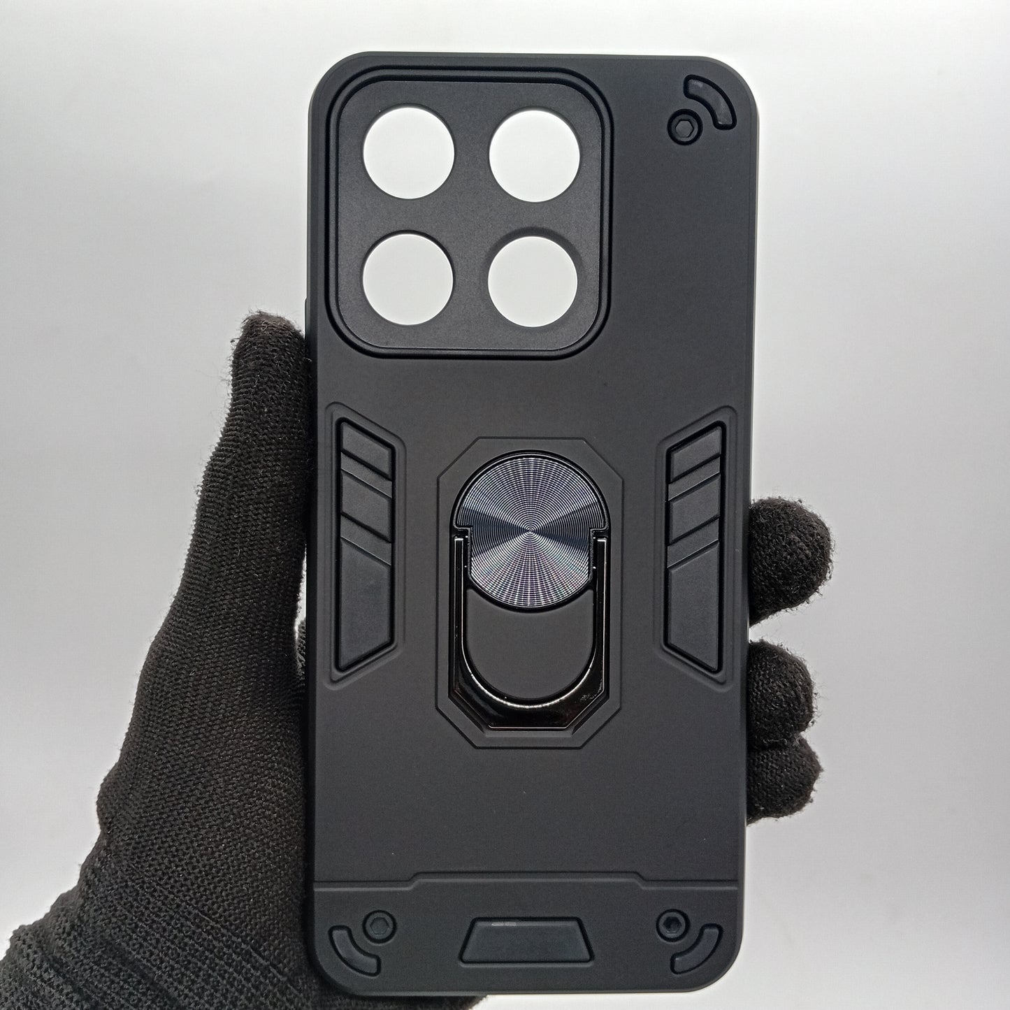 itel A60s Hard PC Case with ring holder Shockproof Slim back Cover