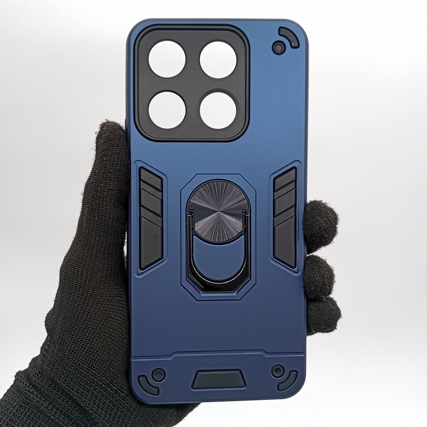 itel A60s Hard PC Case with ring holder Shockproof Slim back Cover