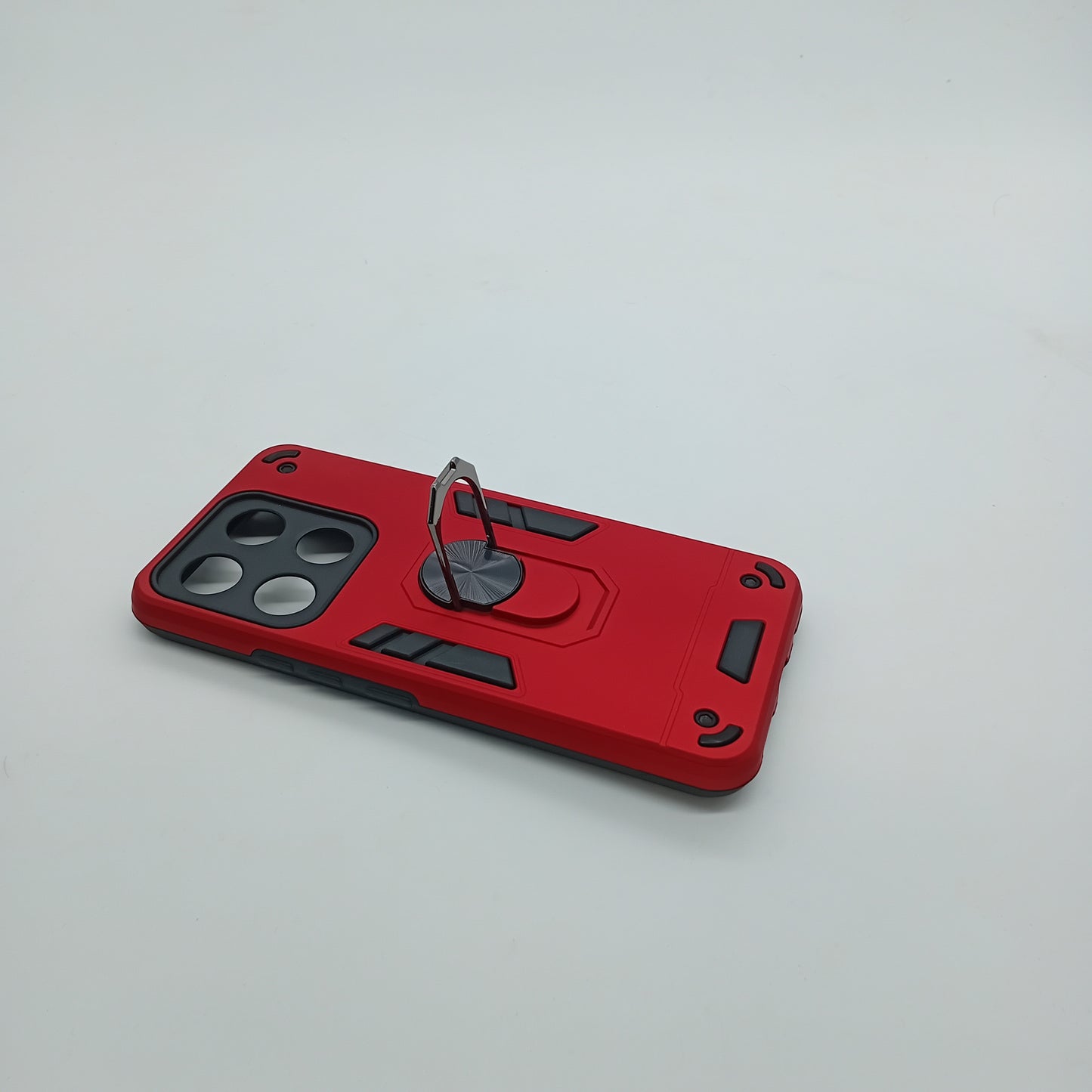 itel A60s Hard PC Case with ring holder Shockproof Slim back Cover