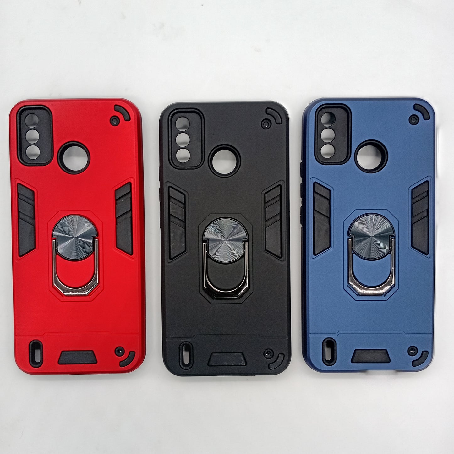 Tecno Spark 6 Go Hard PC Case with ring holder Shockproof Slim back Cover