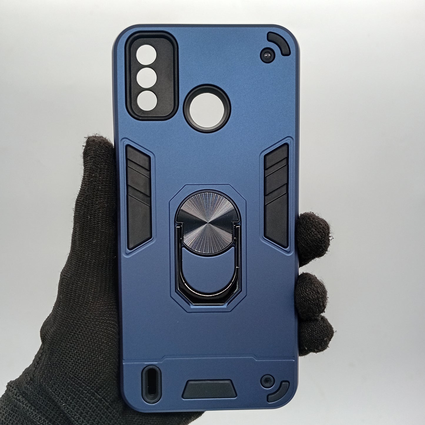 Tecno Spark 6 Go Hard PC Case with ring holder Shockproof Slim back Cover