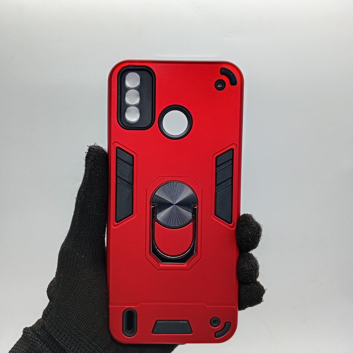 Tecno Spark 6 Go Hard PC Case with ring holder Shockproof Slim back Cover